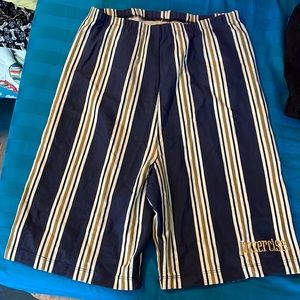 Jazzetcise bike shorts workout shorts NEW gold embroidered